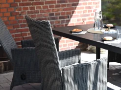 Polyrattan Positionssessel Trinidad rock-grey