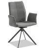 Portofino Outdoor Polsterstuhl mit Drehfunktion Alpine grau