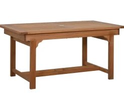 Premium Deluxe Teakholz Doppel-Ausziehtisch Leaf 160/210/260x90cm