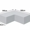 Premium Select Abdeckung für Eck-Lounge L-förmig 300x300cm