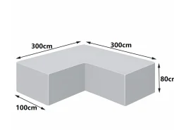 Premium Select Abdeckung für Eck-Lounge L-förmig 300x300cm