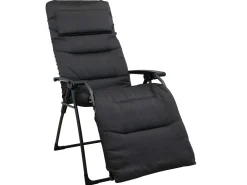 Relaxliege Relaxstuhl Garda XL anthrazit gepolstert