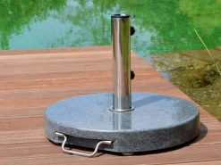 Schirmständer 35kg Granit dunkelgrau Ø50cm