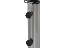 Schirmständer 45kg Granit grau 45x45cm Teleskopgriff & Rollen