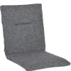 Sesselauflage niedrig Sisal grau 95x46cm