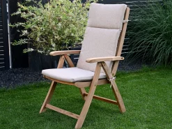 Sesselauflage Venice hoch Royal Beige 120x50cm
