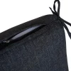 Sesselauflage Venice niedrig Royal Black 97x46cm