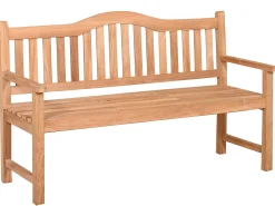 3-Sitzer Teakholz Gartenbank Brighton mit Klapptisch