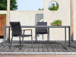 Soft Ausziehtisch Alu Dekton 160 / 220 x 100 cm