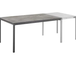 Soft Ausziehtisch Alu Dekton 160 / 220 x 100 cm