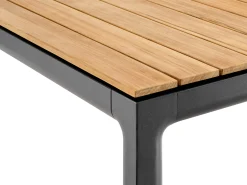Soft Dining Tisch Alu anthracite Teak