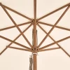 Sonnenschirm PIAZZA® Aluminium Holzoptik 250x250cm Stoffqualität 2