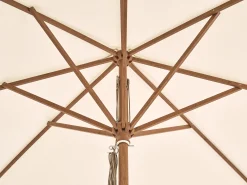 Sonnenschirm PIAZZA® Aluminium Holzoptik 250x250cm Stoffqualität 2