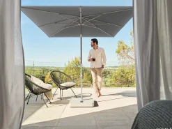 Sonnenschirm SMART anthrazit 210x150cm Stoffqualität 4 420 Smoke