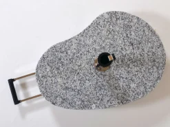Sonnenschirmständer Granit 60kg grau Teleskopgriff & Rollen