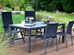 Stapelsessel Aluminium Oriental anthrazit|anthrazit