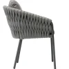Stapelsessel Corda Alu anthracite String Flex anthracite Kissen 072 anthracite