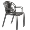 Stapelsessel Mood Alu anthracite
