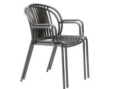 Stapelsessel Mood Alu anthracite