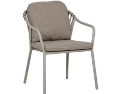 Stapelsessel Sevilla Alu Rope Graubeige