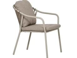 Stapelsessel Sevilla Alu Rope Graubeige
