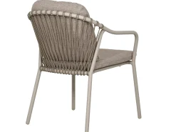 Stapelsessel Sevilla Alu Rope Graubeige