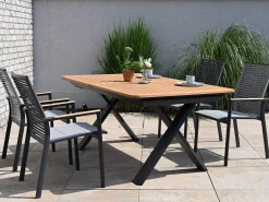 Stapelsessel Toulouse Alu anthrazit Rope Dark Grey