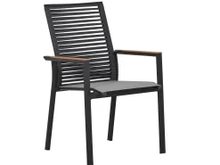 Stapelsessel Toulouse Alu anthrazit Rope Dark Grey
