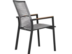 Stapelsessel Toulouse Alu anthrazit Rope Light Grey