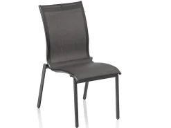 Stapelstuhl Tampa Alu Outdoorgewebe anthrazit/anthrazit