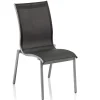 Stapelstuhl Tampa Alu Outdoorgewebe silber/charcoal