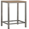 Stehtisch Outdoor Edelstahl Barolo Teakholz 80x80