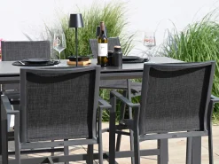 Stehtisch Outdoor Oriental 150x75cm Alu anthrazit sintered stone