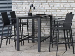 Stehtisch Outdoor Oriental 150x75cm Alu anthrazit sintered stone