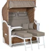 Strandkorb Luxury Aluminium XL PE Arabica Dessin Southend 168
