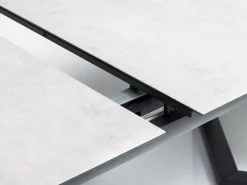 Synchron Ausziehtisch 160/210x100cm Alu anthrazit Glas-Keramik grau
