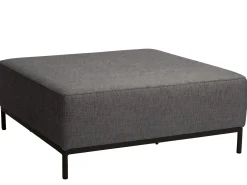 Taavi Hocker Outdoorstoff seidenschwarz