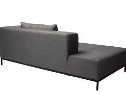 Taavi Recamiere Armlehne rechts Outdoorstoff seidenschwarz