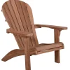 Teak Adirondack Chair Silfia mit Fußhocker