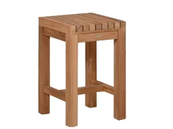 Teak Beistelltisch Pflanzentisch Hocker Samoa 25x25x40cm