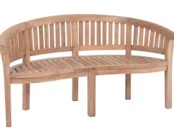 Teakholz Bananenbank Peanut 160cm