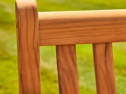 Teakholz Bank Broadfield 146cm Dreisitzer