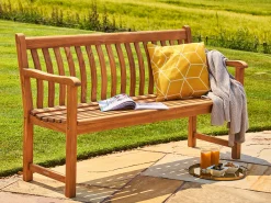 Teakholz Bank Broadfield 146cm Dreisitzer