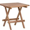 Teakholz Beistelltisch klappbar Silfia 50x50cm