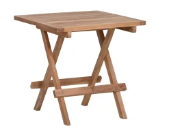 Teakholz Beistelltisch klappbar Silfia 50x50cm