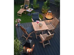 Teakholz Deckchair Milano Premium