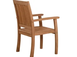 Teakholz Dining Gartensessel Milano Premium