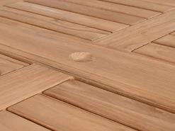 Teakholz Doppel-Ausziehtisch Milano Premium 200/250/300x100cm