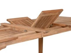 Teakholz Doppel-Ausziehtisch Milano Premium 200/250/300x100cm