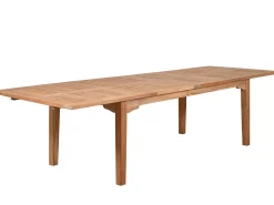 Teakholz Doppel-Ausziehtisch Milano Premium 200/250/300x100cm